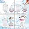 CADEVED Contact Lens Case Kit with Cleaner Washer, Contact Lenses Applicator Removal Tool Kit with Mirror Solution Bottle for Daily and Outdoor Use(White) view 3