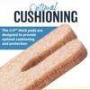 U-Shaped Callus Pads for Feet, 1/4" Thick - Horseshoe Pads, Callus Cushions view 4