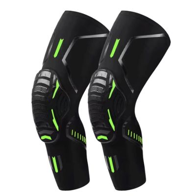 1 Pair Sports Crushproof Knee Support Pad Elbow Brace Arm Leg Compression Sleeves Outdoor Basketball Bicycle Protector Knee Sleeve