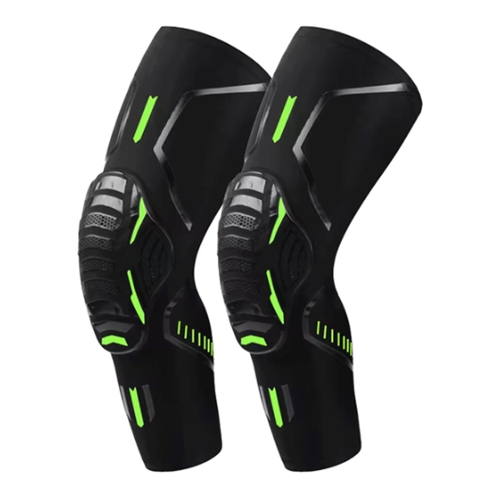 1 Pair Sports Crushproof Knee Support Pad Elbow Brace Arm Leg Compression Sleeves Outdoor Basketball Bicycle Protector Knee Sleeve