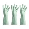 TTOBHF 3 Pairs Rubber Gloves for Dish Washing Long Thick Cleaning Gloves Reuseable Dish Gloves for Kitchen(Green,3 Pairs_L) view 1