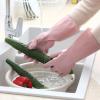 TTOBHF 3 Pairs Rubber Gloves for Dish Washing Long Thick Cleaning Gloves Reuseable Dish Gloves for Kitchen(Green,3 Pairs_L) view 4
