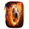 Pill Organizer Box Football Flame Creative 7-Day Weekly Medicine Pill Case Travel Pill Container Portable Pill Holder Storage Purse Bag Small Compact Size for Vitamin Supplement Birth Control view 1