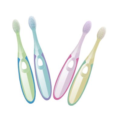 PartyKindom 4pcs Boys and Girls Tooth Brush Set Soft Bristles Training Brush for Toddlers Fine Craftsmanship Gentle Cleaning Portable Care