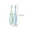 PartyKindom 4pcs Boys and Girls Tooth Brush Set Soft Bristles Training Brush for Toddlers Fine Craftsmanship Gentle Cleaning Portable Care view 2