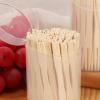 100 Pieces Mini Disposable Bamboo 2 Prong Forks 2 Tines Bamboo Forks Appetizer Fork Cocktail Picks Fruit Fork for Fruit Snack, 3.5" view 4