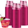 Gejoy 24 Pcs 9 oz Rimmed Swirl Plastic Cup, Hot Pink, Classic view 1