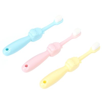 SEWOART 3pcs Cartoon Boy Girl Toothbrush Set with Soft Bristles Ergonomic Grip for Comfortable Cleaning for Fun Oral Hygiene