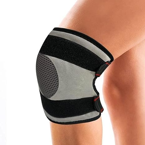 Adjustable Heating Knee Pads Orthopedic Electric Heat Belt Knee Support Brace Arthritis Muscle Joint Pain Relief Belt (Free Size)