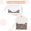 1 Pack Birth Control Pill Case Sleeve Packet 4.3 X 3 Inch PU Leather Wallet Pill Holder Privacy Protection Birth Control Pill Wallet with Key Ring for Pill Card Organizer, White view 2