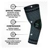 HDNSAUD 1PCS Elastic Elbow Brace Arm Sport Support Elbow Sport Safety Breathable Arm Sleeve Elbow Pads Compression(1PC black,M) view 3