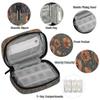 Pill Organizer Box Flower Retro Poppy 7-Day Weekly Medicine Pill Case Travel Pill Container Portable Pill Holder Storage Purse Bag Small Compact Size for Vitamin Supplement Birth Control view 3