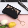 1 Pack Birth Control Pill Case Sleeve Packet 4.3 X 3 Inch PU Leather Wallet Pill Holder Privacy Protection Birth Control Pill Wallet with Key Ring for Pill Card Organizer, Black view 4