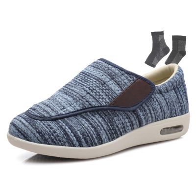 LFFTBK Diabetic Shoes Extra Wide Suitable for Foot Pain Elderly with Neuropathy(Blue,10US)