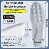Heel Lifts for Women,Height Boosting Insoles for Men,Taller Shoes Inserts for Height Increasing shoes,Brandone Height Insoles 3 Inch,Shoe Lifts for Uneven Legs,Highpads 2.0 (10.43''Lx2.4''UP) (1 Pair) view 2