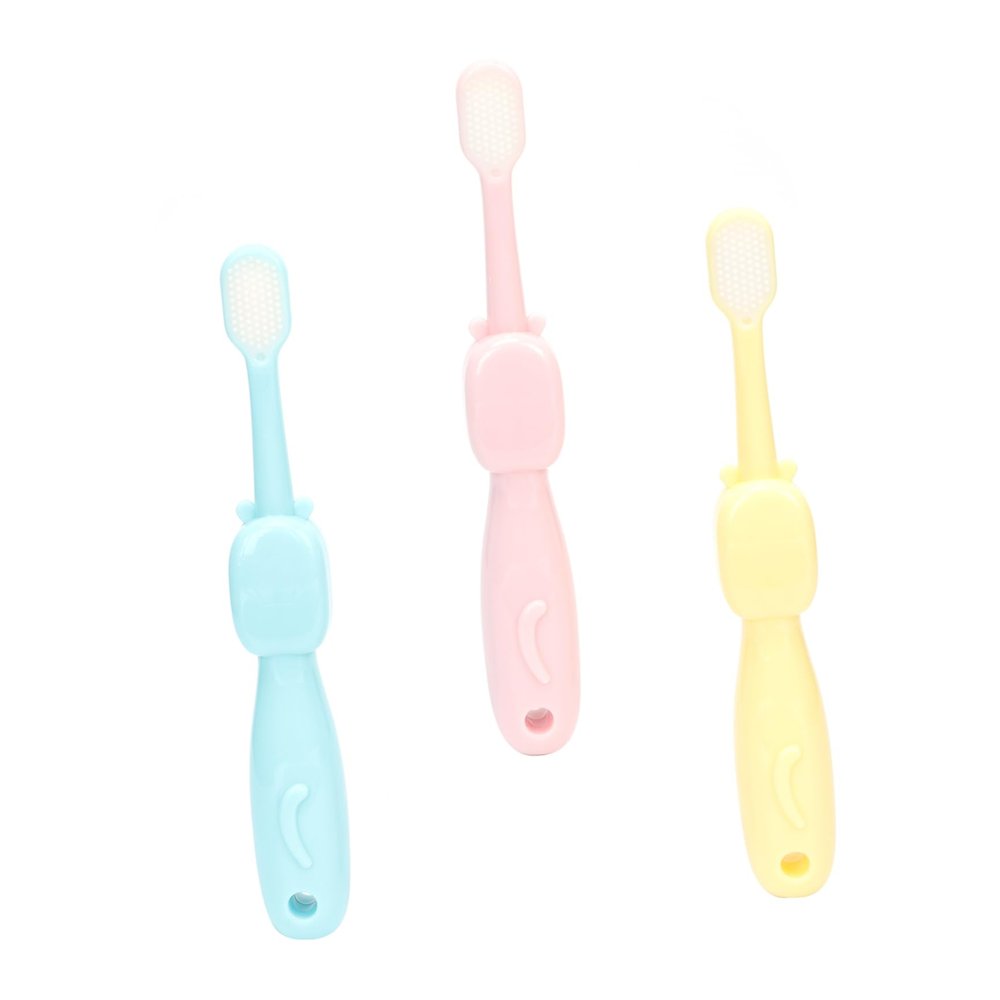 BCOATH 3pcs Dada- and Girls Toothbrush Set Soft Toothbrush for Boy Girl Tooth Brushing Set