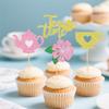 12 PCS Tea Party Cupcake Toppers, Teapot and Floral Theme Cake Decor for Afternoon Tea, Baby Showers, or Garden Themed Parties view 3
