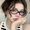 2Pack Retro Oval Reading Glasses for Men Women 90s Style Blue Light Blocking Nerd Eyeglasses (black/black, 2.50, x) view 4