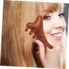 COLLBATH Ergonomic Handle Wooden Scalp Massage Comb Hair Massager Scalp Scrubber Curly Hair Comb view 4