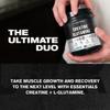 Jacked Factory Creatine + Glutamine - Creatine Supplement with L-Glutamine for Muscle Recovery, Muscle Growth, Increased Strength, Enhanced Energy Output, and Gut Health - 30 Servings, Blue Raspberry view 2