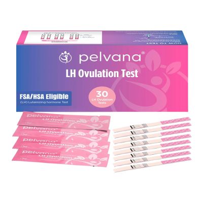 Pelvana 30 LH Ovulation Test Kit, Easy to Use - Identify Peak Fertility Days for a Greater Chance at Conception, Ideal for Women Trying to Conceive Naturally, 30 Test Strips Value Pack