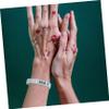 BESPORTBLE 6pcs Silicone Bracelets Inspirational Words Elastic Wristbands for Fashionable Hand Jewelry for view 3