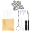 PartyKindom 1set Glasses Repair Kit Screws Nose Pads and Ear Hooks for Eyeglass Maintenance Convenient Eyewear Repair Supplies for Home and Travel view 1