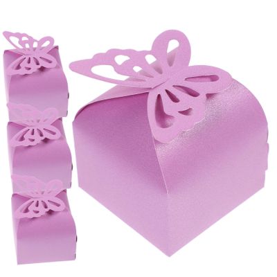 TOVINANNA Favor Boxes 50pcs Butterfly Paper Boxes Wedding Decorations Party Favors
