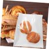 BRIGHTFUFU 50pcs Heat-sealable Paper Bread Bags Translucent Oil Packaging for Bakery Treats Cookies Sandwiches and Snacks for Home Baking and Party Favors view 2