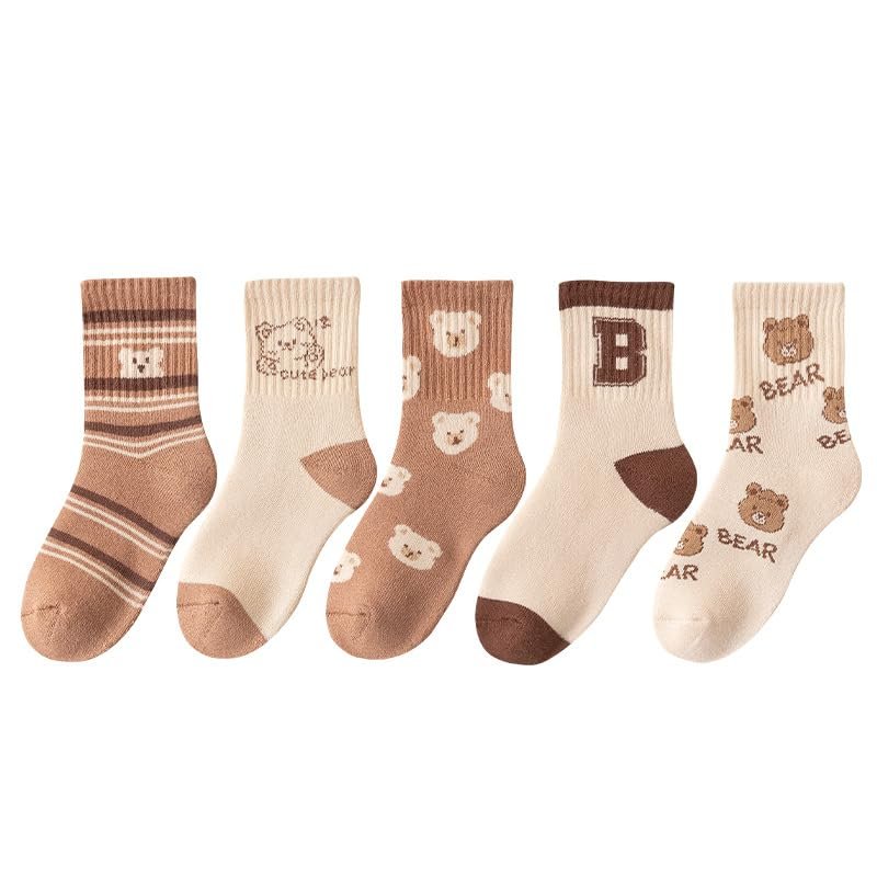 EUVAROMEX Warm Cotton Children's Mid Tube Socks for Autumn and Winter Unisex High Tube Student Socks/290