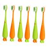 Gatuida 6pcs Carrot Shaped Boy Girl Toothbrush Manual Extra Soft Toothbrushes for Boy Girl Lightweight Portable Attractive Cartoon Design for for Home Travel view 1