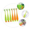 Gatuida 6pcs Carrot Shaped Boy Girl Toothbrush Manual Extra Soft Toothbrushes for Boy Girl Lightweight Portable Attractive Cartoon Design for for Home Travel view 4