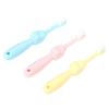 GOOHOCHY 3pcs Cartoon Bristle Brush Set for Boy Girl Soft Hair Boy Girl's Toothbrushes Pink for Gentle Cleaning and Fun Oral Care view 1