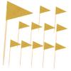 Alipis Toothpicks for Cupcake Toppers 12pcs Pennant Picks Wedding Dessert Flags Cake Insert Food Decor view 1