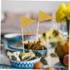 Alipis Toothpicks for Cupcake Toppers 12pcs Pennant Picks Wedding Dessert Flags Cake Insert Food Decor view 3