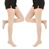 20-30 mmHg Compression Stockings for Women & Men, Graduated Compression Thigh High Compression Socks for Varicose Veins, Medical Support Hose for Pregnant, Teacher, Doctor (2 Pair, Beige, M) view 1