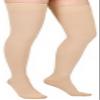 20-30 mmHg Compression Stockings for Women & Men, Graduated Compression Thigh High Compression Socks for Varicose Veins, Medical Support Hose for Pregnant, Teacher, Doctor ( 1 Pair, Beige, 3X-L) view 1
