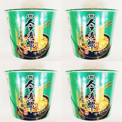 Instant Noodle,Artificial Stew Pork Flavor,Instant Noodle Bowl, 4.09 oz, Pack of 4