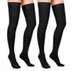 20-30 mmHg Compression Stockings for Women & Men, Graduated Compression Thigh High Compression Socks for Varicose Veins, Medical Support Hose for Pregnant, Teacher, Doctor (2 Pair, Black,XX-L) view 1