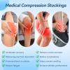 20-30 mmHg Compression Stockings for Women & Men, Graduated Compression Thigh High Compression Socks for Varicose Veins, Medical Support Hose for Pregnant, Teacher, Doctor ( 1 Pair, Black, 3X-L) view 4