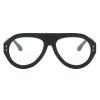 helena Oversized Blue Light Blocking Bifocal reading glasses Women Men Big Frame Pilot Eyewear Clear Lens Computer UV400 (C1, 1.25, x) view 1