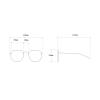 helena Oversized Blue Light Blocking Bifocal reading glasses Women Men Big Frame Pilot Eyewear Clear Lens Computer UV400 (C1, 1.25, x) view 3