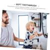 Didiseaon Cartoon Hippo Toothbrushes 3pcs Set Kids Tooth Brushing Set Care for Children view 4