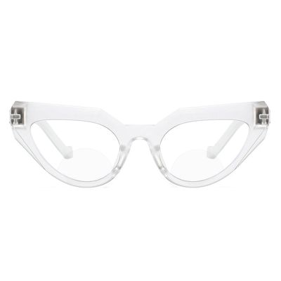 helena Blue Light Blocking Bifocal reading Glasses Retro Vintage Cateye Eyeglasses for Women Computer Anti-glare goggles UV400 (C2, 3.5, x)
