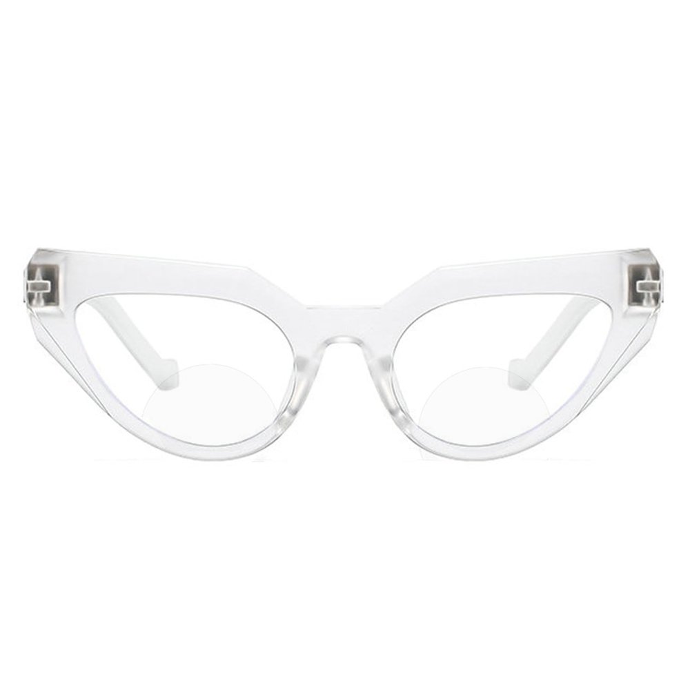 helena Blue Light Blocking Bifocal reading Glasses Retro Vintage Cateye Eyeglasses for Women Computer Anti-glare goggles UV400 (C2, 3.5, x)