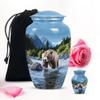 Blue Forest Large urn for Human Ashes Adult Man - Small Cremation urns for Human Ashes Adult Female Combo of 10" & 3" view 1