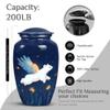 Flying Bear Large urns for Human Ashes Adult Man - Small urns for Human Ashes Adult Female Combo of 10" & 3" view 2