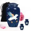Flying Bear Small urn for Ashes Adult Male - Large Funeral urn for Ashes for Women Combo of 10 inch & 3 inch view 1