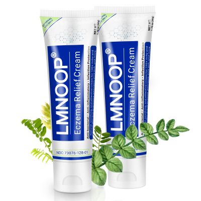 LMNOOP Eczema Cream, Maximum Strength Treatment Ointment for Dermatitis, Rash, Psoriasis, Urticaria, Tinea Pedis, Fungal Infection, Anti-Itch, Relief for Sensitive & Irritated Skin, 1.76oz 2PCS