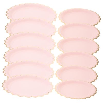 Unomor 16pcs Party Dessert Plates Elegant for Birthdays Festivals and Gatherings Sturdy Paper Plates for Cakes and Appetizers